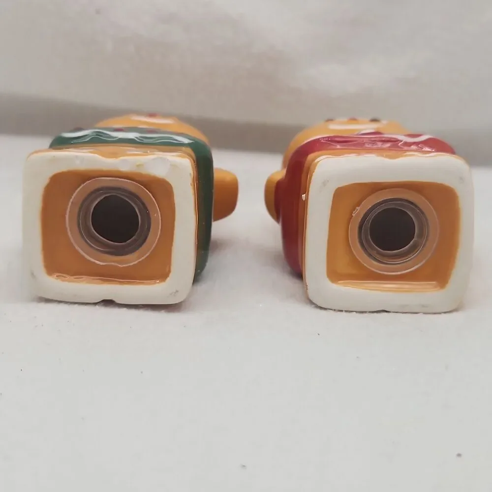 Salt and Pepper Shakers Gingerbread Couple Ceramic CTW Home Collection Holiday